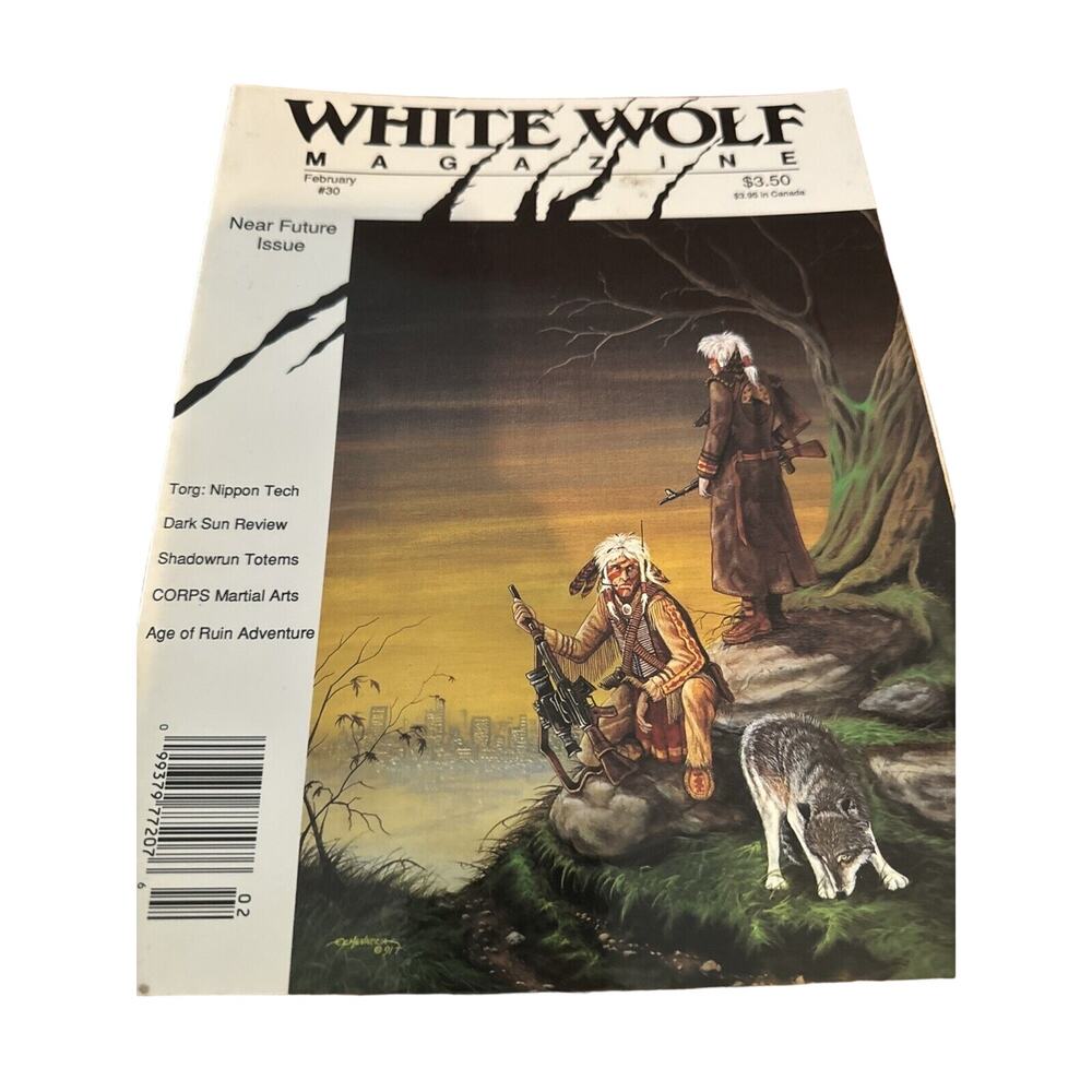 White Wolf Magazine Issue 30 February 1992 RPG Shadowrun Wizards of the Coast NM